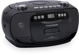 Thomson RK200CD FM-radio en CD Speler met Cassettedeck Recorder - Zwart — thumbnail 3