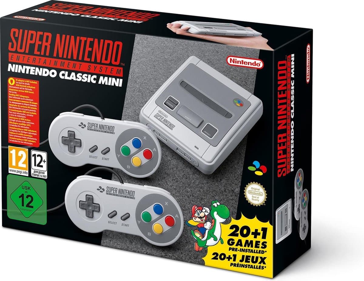 Nintendo Classic Mini: Super Entertainment System - Grijs (import IT) — afbeelding 1