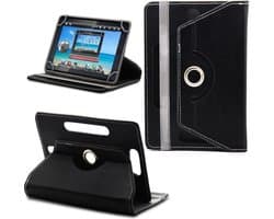 Universele 8 inch Case voor met 360° draaistand  Tablets en e-Readers · Kleur Zwart