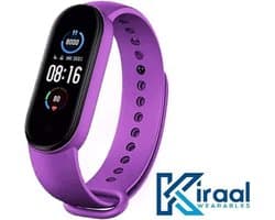 Kiraal Ultra - Stappenteller - Activity Tracker - Temperatuurmeter - Bloeddrukmeter - Hartslagmeter - Smartwatch - Horloge - Heren - Dames - Nederlandse Handleiding - Paars