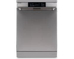 Sharp QWNA1DF45EIEU - Vrijstaande vaatwasser - 60cm - Energielabel E - Topsproeier - Besteklade - RVS deur