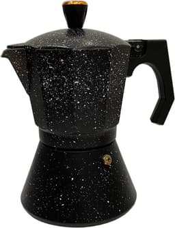 Rosenberg Espresso maker aluminium - percolator 9 kops – zwart — thumbnail 1