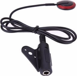 Premium Contact Microfoon voor Pickup Instrument - Gitaar, Viool & Ukelele - Contactmicrofoon - 1/4 Jack - Zwart/Rood — thumbnail 1