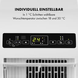 Klarstein Mobiele airconditioner met luchtafvoerslang, 4-in-1 airconditioner met ventilator, luchtontvochtiger & nachtmodus, Kleine & draagbare airconditioner voor thuis & op kantoor, Laag verbruik, 10000 BTU,0 kW voor 42 m² - voor Kantoor — thumbnail 5
