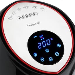 Monzana Hetelucht Friteuse - 6,5 L XXL LED & Timer 1850W - Zwart — thumbnail 8