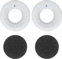kwmobile 2x oorkussens geschikt voor Sennheiser HD25 / HD25-1 II / HD250BT - Earpads voor koptelefoon in wit — thumbnail 4