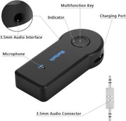 2 In 1 Draadloze Bluetooth 5.0 Ontvanger Adapter 3.5Mm Jack Voor Auto Muziek Audio Aux A2dp Hoofdtelefoon Reciever handsfree — thumbnail 3
