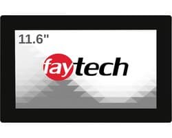 faytech open frame monitor 11,6" capacitieve IP65 front FT116TMCAPOFHBOB