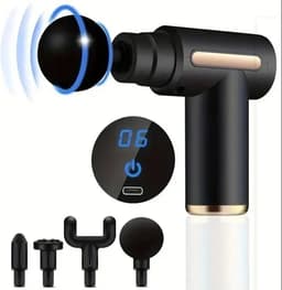 Massage Gun - Massage Apparaat - Massage Gun Professioneel - Diep Weefsel - Spierontspanning - Fitness Tool - Zwart — thumbnail 1