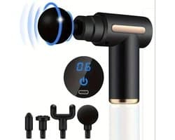 Massage Gun - Massage Apparaat - Massage Gun Professioneel - Diep Weefsel - Spierontspanning - Fitness Tool - Zwart