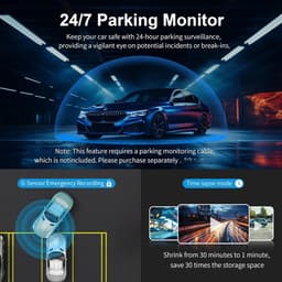 Lexium Dashcam voor auto - Dashcam - Dashcam voor auto voor en achter - Dashcam voor en achter - Dashcam voor en achter draadloos - Dual dashcam — thumbnail 4
