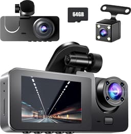 Lexium Dashcam voor auto - Dashcam - Dashcam voor auto voor en achter - Dashcam voor en achter - Dashcam voor en achter draadloos - Dual dashcam — thumbnail 1