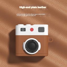 Telestore - hoesje geschikt voor AirPods 5 en AirPods 4 soft case cover - retro camara fototoestel - TPU hoesje Beschermhoes - AirPods 5 en 4 Cover - AirPods 5 / 4 hoesje - Geschikt voor Apple AirPods 5 en AirPods 4 - gel hoesje — thumbnail 3