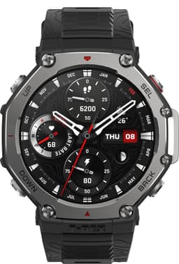 Amazfit T-Rex 3 3,81 cm (1,5") AMOLED 48,5 mm digitaal 480 x 480 pixels aanraakscherm zwart wifi en GPS — thumbnail 1