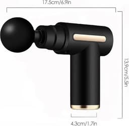 WiseGoods Premium Massagegun & Touchscreen - Massage Gun - Massageapparaat - Massagepistool - Rugmassage - Massageapparaten Zwart — thumbnail 3