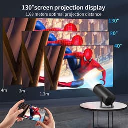 Equivera Mini Beamer - Draagbare Beamer - Beamer - Mini Beamer Projector - Projector - Mini Projector — thumbnail 3