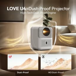 Equivera Mini Beamer - Draagbare Beamer - Beamer - Mini Beamer Projector - Projector - Mini Projector — thumbnail 3