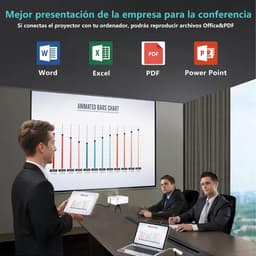 Equivera Mini Beamer - Draagbare Beamer - Beamer - Mini Beamer Projector - Projector - Mini Projector — thumbnail 4