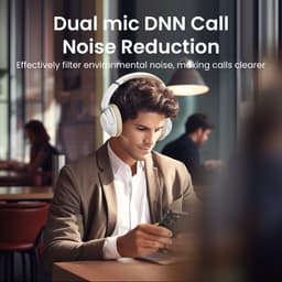 UGREEN HP202 HiTune Max5 Hybrid ANC Draadloze Koptelefoon Bluetooth 5.0 Wit — thumbnail 8