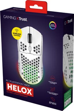 Trust GXT929W Helox - Draadloze Gaming Muis - Ultra licht - RGB verlichting - 4800 DPI - Wit — thumbnail 12