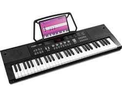 Keyboard Piano - MAX KB15 Keyboard met 61 toetsen - kinder piano - Met 70 demo songs