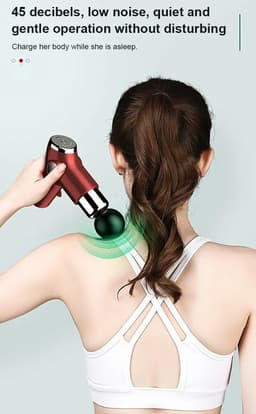Eszenzics™ Massage Gun - 4 opzetstukken en 32 Standen - Professioneel gebruik - Sport en Relax Massage apparaat - Fysiotherapie - Massage Pistool - Zwart — thumbnail 2