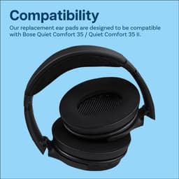 Vervangende Oorkussens voor Bose QuietComfort 35 (QC35) Bose Quiet Comfort 35 II (QC35 II) Over-ear Hoofdtelefoon van MMOBIEL - Cooling Gel Koptelefoon Oorkussens - Hoofdtelefoon Earpads – Zwart — thumbnail 3