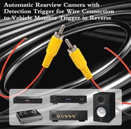 Dubbel afgeschermde 10 m RCA-videoaansluitkabel voor monitor en achteruitrijcamera — thumbnail 3
