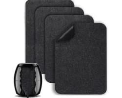 Hittebestendige matten Geschikt voor Airfryer Koffiezetapparaat Keukenblad - 4 stuks 16 x 12 inch Antislip siliconen apparaatglijder Geschikt voor COSORI, Ninja, Foodi Airfryer, Broodrooster, Oven, Blender