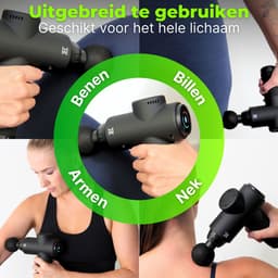 "Massagegun-spierherstel &deep tissue massage-draadloos masassge apparaat met opzetstukken — thumbnail 5