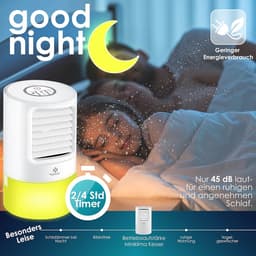 4-in-1 Mobiele Airconditioner | Mini Ventilator met LED Sfeerverlichting | Luchtbevochtiger en Ionisator | Draagbare Luchtkoeler — thumbnail 5