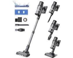 Thuys Steelstofzuiger – Draadloos – Stofzuiger zonder Zak – Op Accu – Kruimeldief Snoerloos Best Verkocht – 35000PA – 340ML – 350W