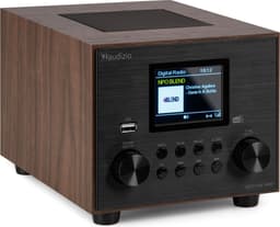 DAB radio - Audizio Vieste - DAB+ radio met subwoofer en Bluetooth - Houtlook - Met afstandsbediening — thumbnail 1