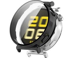 Strap-it Hard PC bescherm hoesje - case met screen protector van glas geschikt voor Huawei Watch GT 5 - 41mm (zwart)