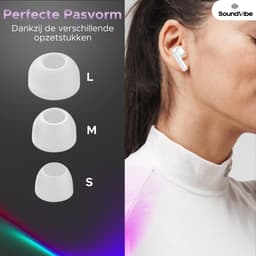 SoundVibe® - Earbuds Draadloos Met Noice Cancelling - Wit - Bluetooth Oordopjes - Noice Cancelling Hoofdtelefoon - Draadloze Oordopjes - Oortjes Draadloos — thumbnail 4