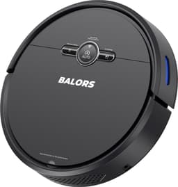 Robotstofzuiger met Dweilfunctie - met Laadstation - Slimme Navigatie en App - Krachtige Zuigkracht - Geschikt voor Huisdieren - Dweilrobot - Geschikt voor Harde Vloeren & Tapijt - Zwart - Balors — thumbnail 1