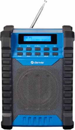 Denver Bouwradio DAB+ met Bluetooth - met Accu - AUX (meegeleverd) - FM - USB-C - Waterdicht - Bouw Radio – Noodradio — thumbnail 5