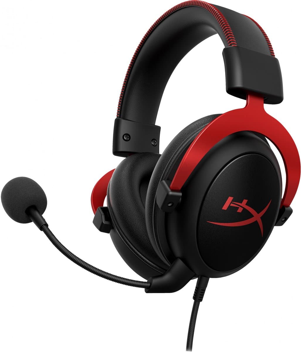 HyperX Cloud II - Bedrade Gaming Headset - Geschikt voor PC/PS5/PS4/Switch - Rood — afbeelding 1
