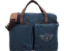 Greenburry Vintage Aviator Vluchttas 45 cm Laptop compartiment - blue