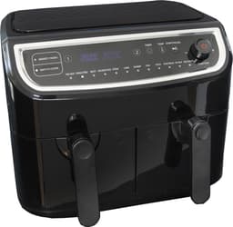Gastronoma Airfryer - Dubbele Heteluchtfriteuse met laag vetgehalte - PFAS vrij - 18290006 - Zwart — thumbnail 1