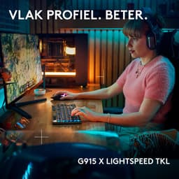 Logitech G915 X Lightspeed TKL - Draadloos Gaming Toetsenbord - Tactile - Qwerty - Zwart — thumbnail 3