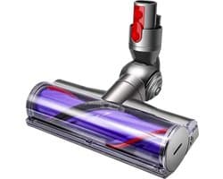 ZENC® Aangedreven Zuigmond Geschikt voor Dyson Steelstofzuiger V15, V11, V10, V8 & V7 - Turbo Borstel - Vloerzuigmond - Stofzuigermondstuk - Opzetstuk - Mondstuk - Stofzuigeraccessoires - Grijs