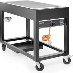 HENDI Gasbarbecue – Zwart – 10kW – 1260x580x900 mm – Windbestendig – Energiezuinig – Gemakkelijk te verplaatsen — thumbnail 1