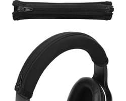 kwmobile cover voor koptelefoon hoofdband - geschikt voor AudioTechnica ATH-S200BT / ATH-S220BT - Koptelefoon band hoes van neopreen - In zwart