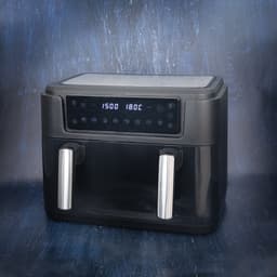 Gastronoma Airfryer - Heteluchtfriteuse 10L - 10 programma's - 2 Dual zones afzonderlijk bakken - PFAS vrij - Incl. accessoires - 18290008 - Zwart — thumbnail 4