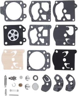 SnelShoppen - Carburettorgasketset voor Walbro K10 WAT WA WT serie, hoogwaardige papier en ijzer, inclusief montage- en papieren gasket, voor grasmaai — thumbnail 3