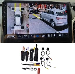 Auto Camera - Zwart - 360 Graden - AHD 1080P Voertuigcamera voor Android Autoradiosysteem — thumbnail 5