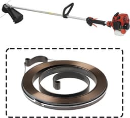 SnelShoppen - 2 Stuks Grasmaaier Terugloop Starter Veer Geschikt voor Brushcutters SRM2301 SRM2310 SRM2400 – Duurzaam Metaal, Eenvoudige Installatie, — thumbnail 3