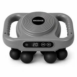 Massage Gun Fascia - Deep Tissue - 6 Koppen - 20 snelheidsniveau's - Grijs — thumbnail 1