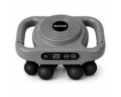 Massage Gun Fascia - Deep Tissue - 6 Koppen - 20 snelheidsniveau's - Grijs